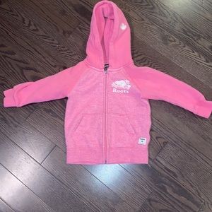 Toddler girls Roots pink sweater